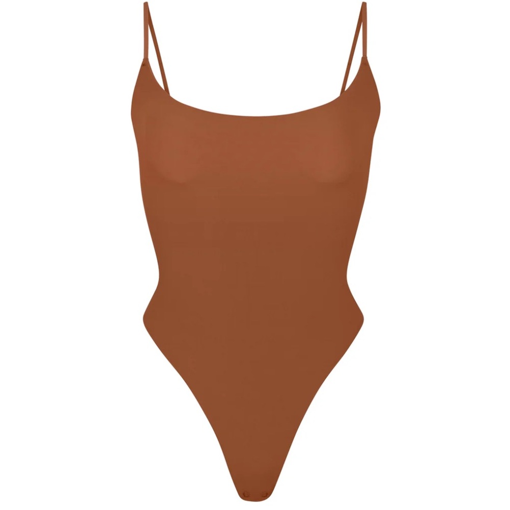 skims fits everybody cami bodysuit size small color bronze used